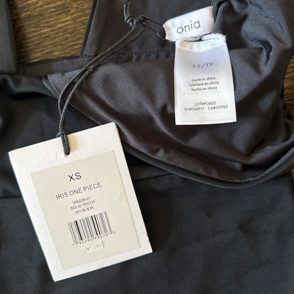 Onia iris one piece black v xs swimsuit - Picture 2 of 3